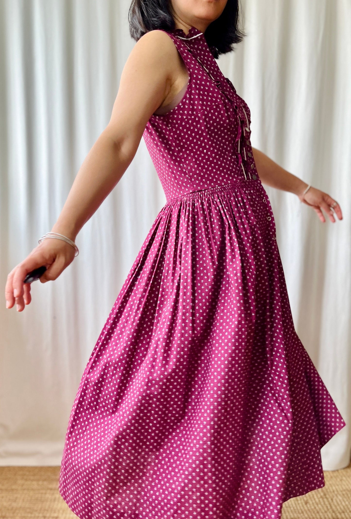 Adorable Vintage Austrian Folk Summer Dress