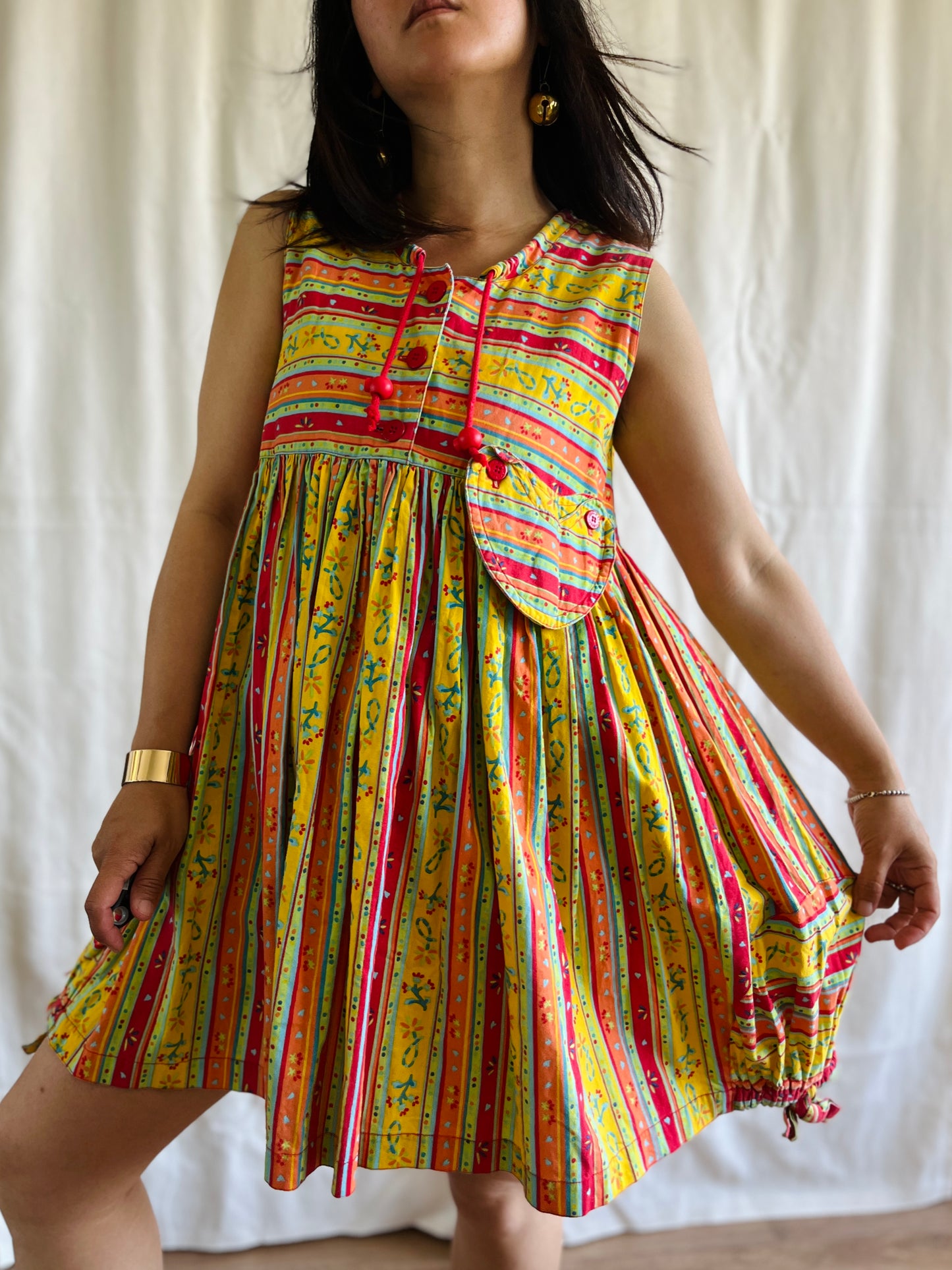 Vintage handmade sweetheart mini dress