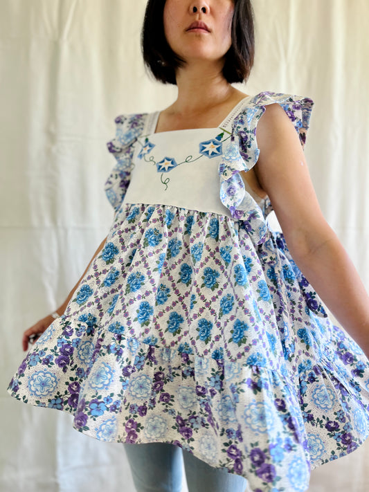 ✨ Morning Glory Embroidery Cottage Dress