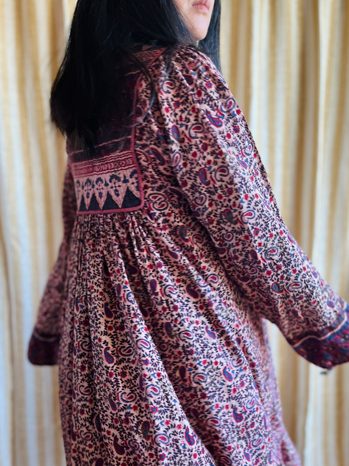 Vintage 80s Glitter Indian dress