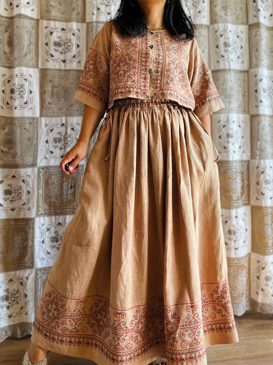 Full embroidery skirt set