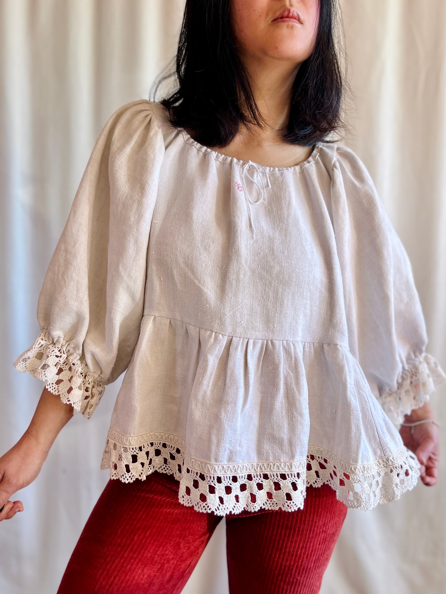 1920s French Nightgown turns Dolly Tunic