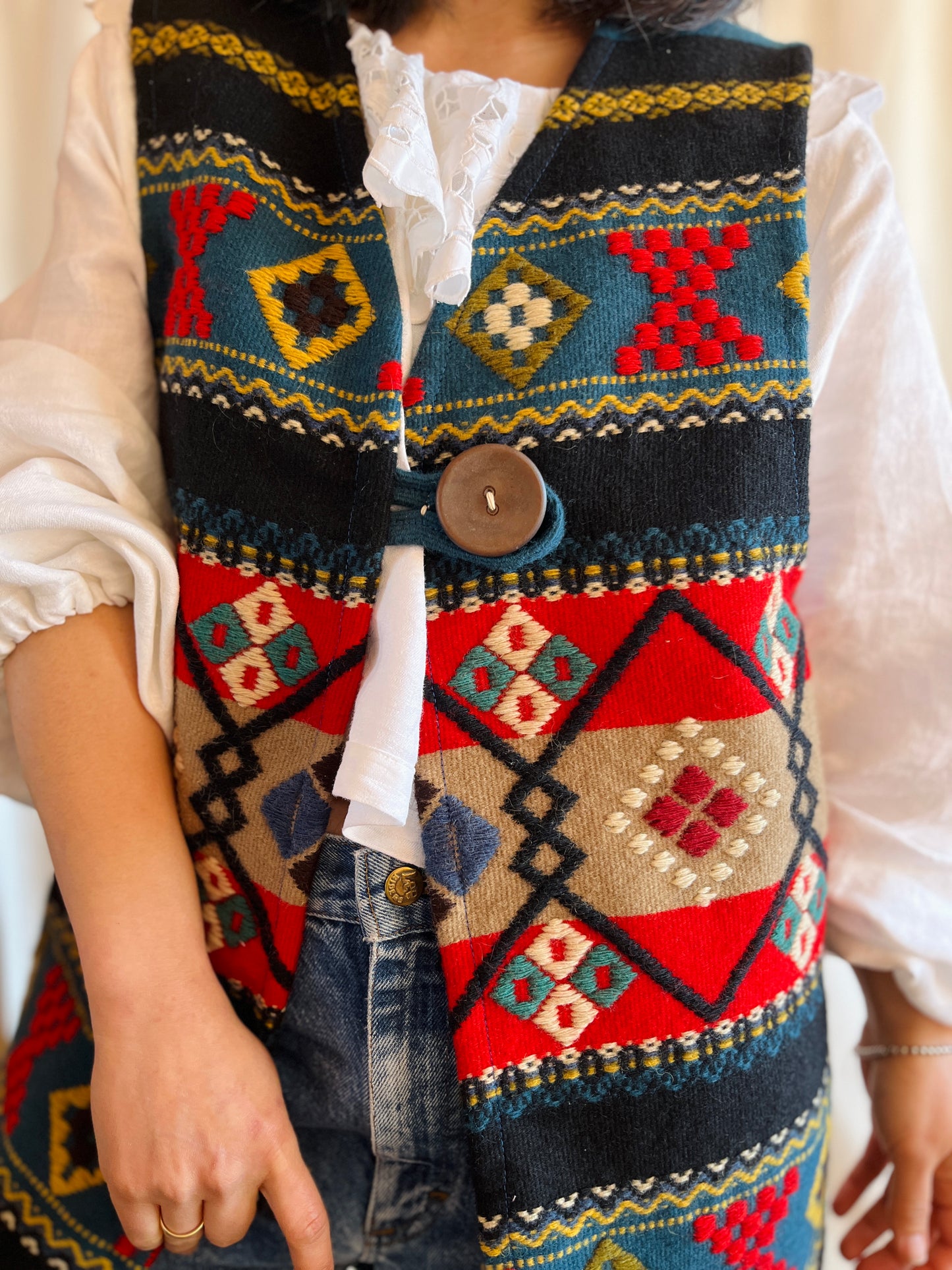 Scandinavian Wool Art turns Long Vest