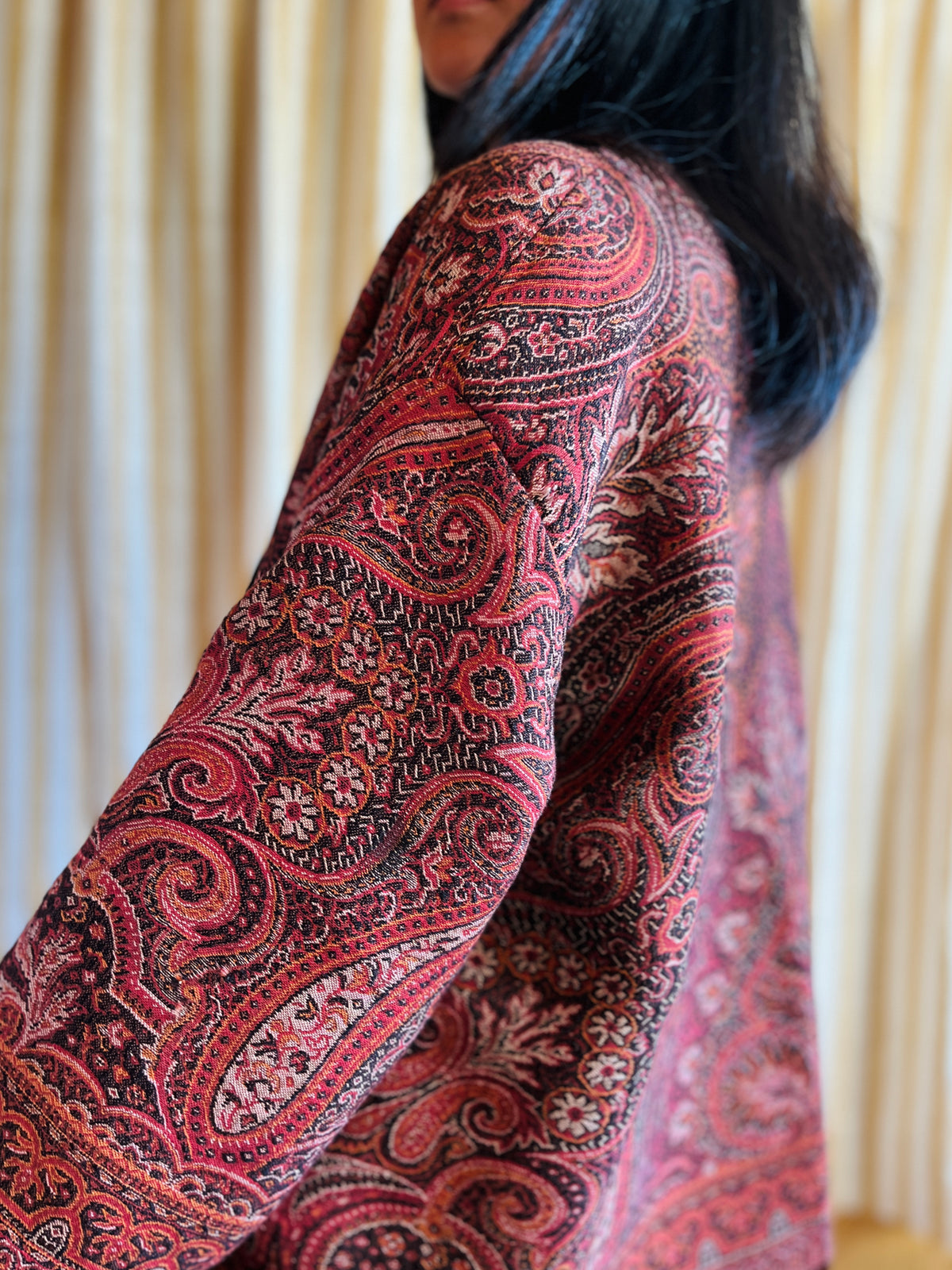 Antique Worteldoek Wool Kimono Jacket