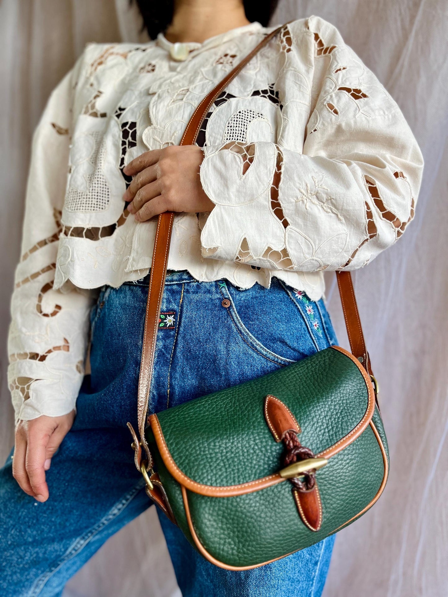 Extraordinarily Rare Loden Saddle Bag