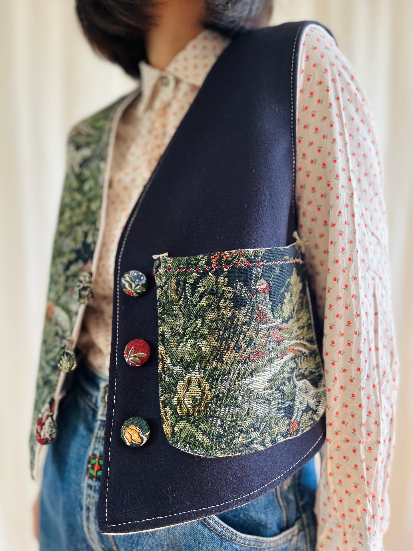 👒 Victorian hunting reversible waistcoat