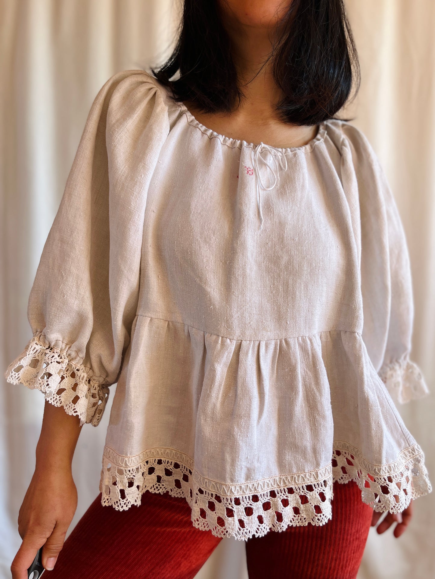 1920s French Nightgown turns Dolly Tunic