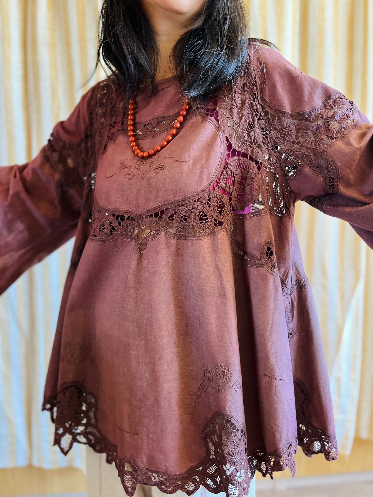 Passion Dyes - Circular crochet bell sleeve blouse