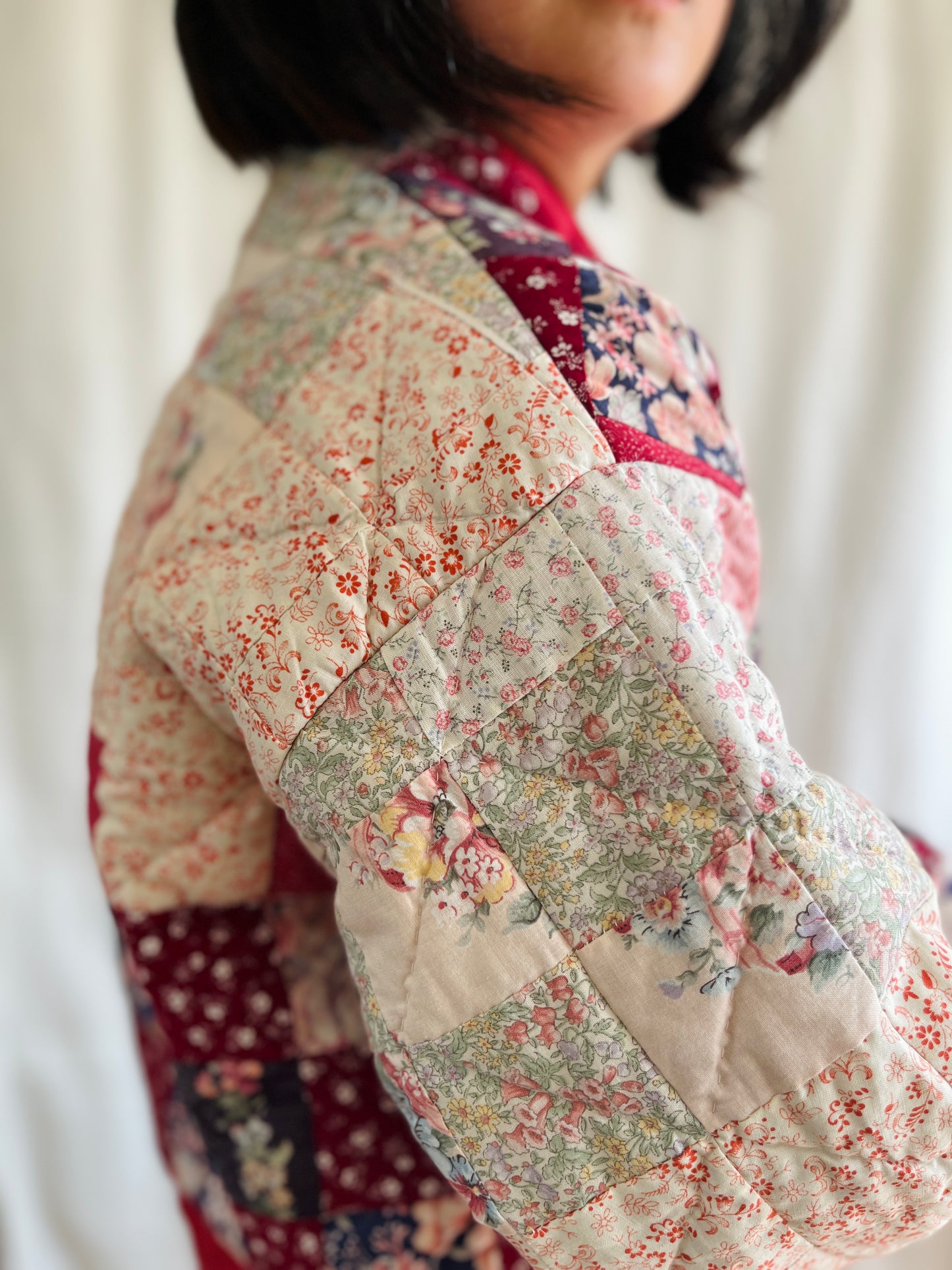 🏵️ Vintage Hand quilt Bomber Jacket