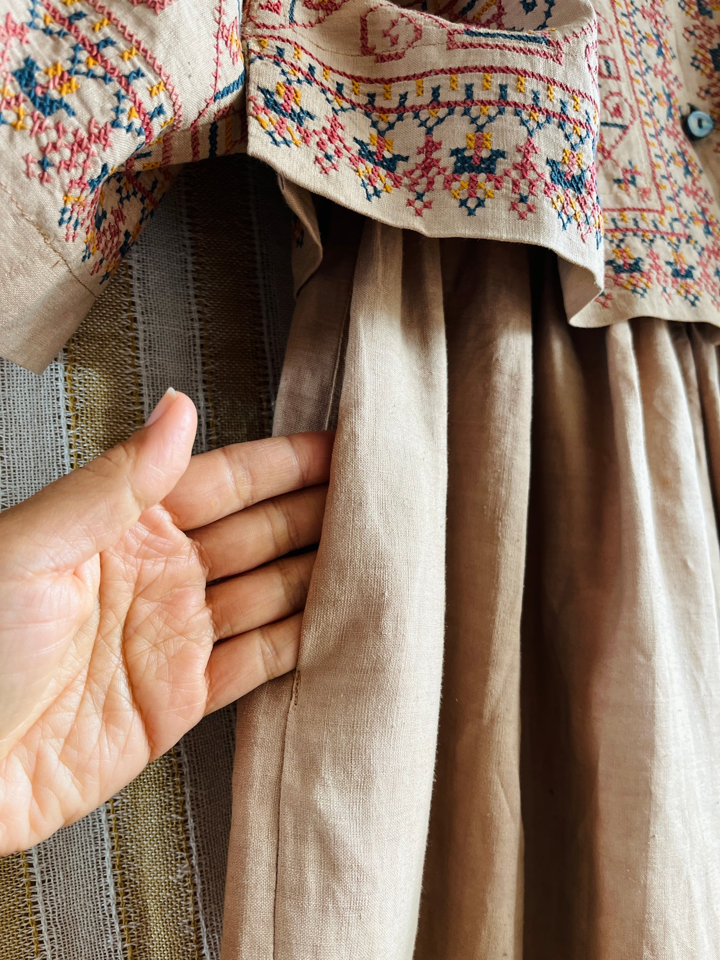 Full embroidery skirt set