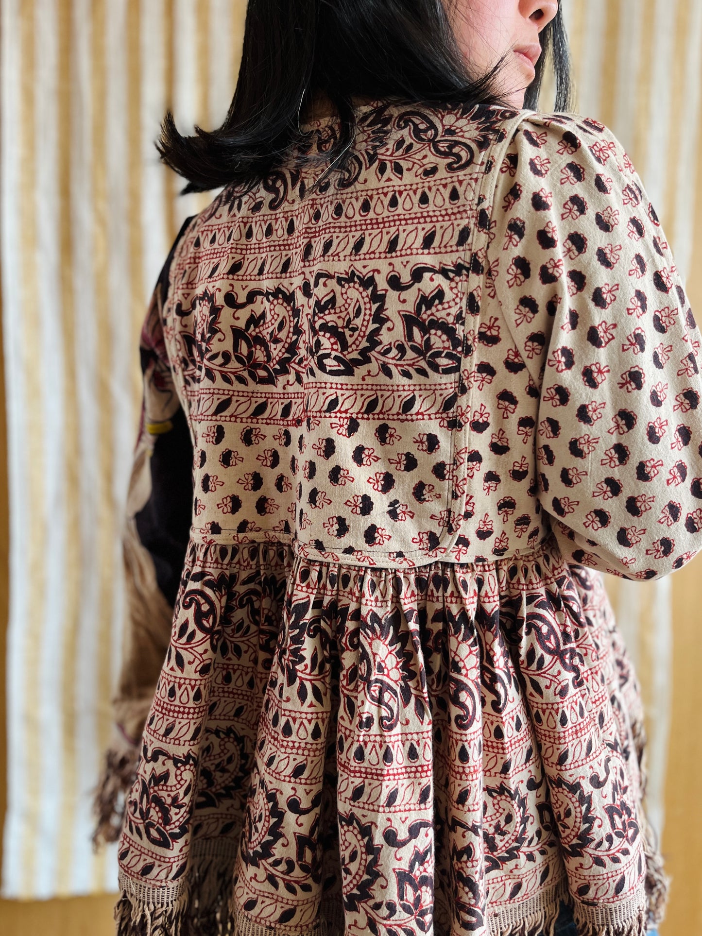 Goddess Jacket / Blouse made from vintage Indian Print