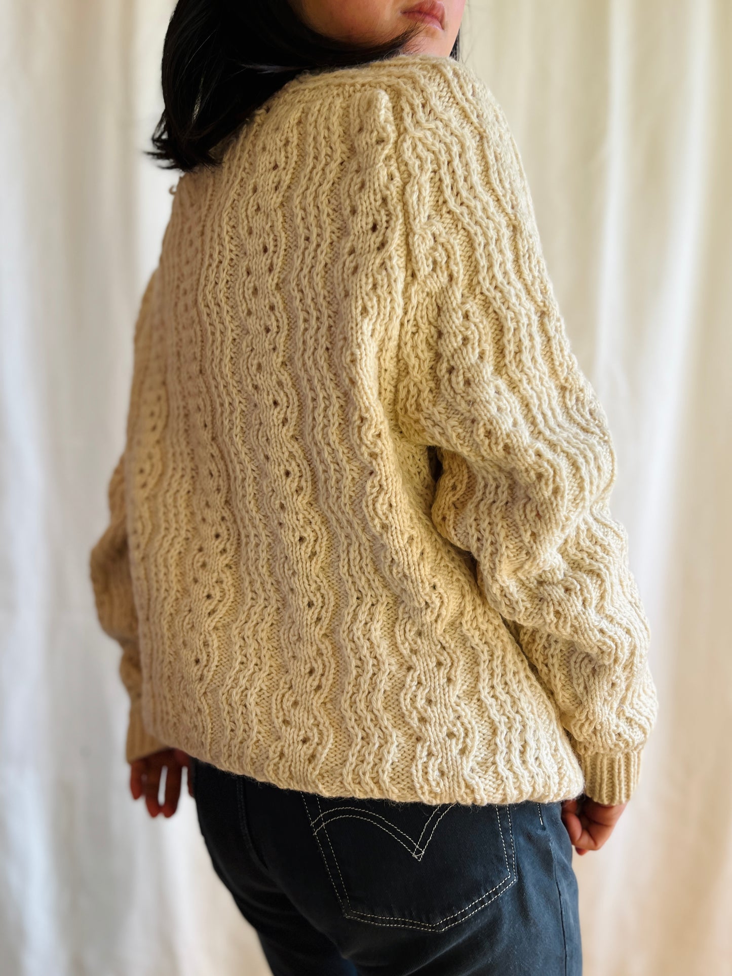 80s handknitted Soft wool Sweater