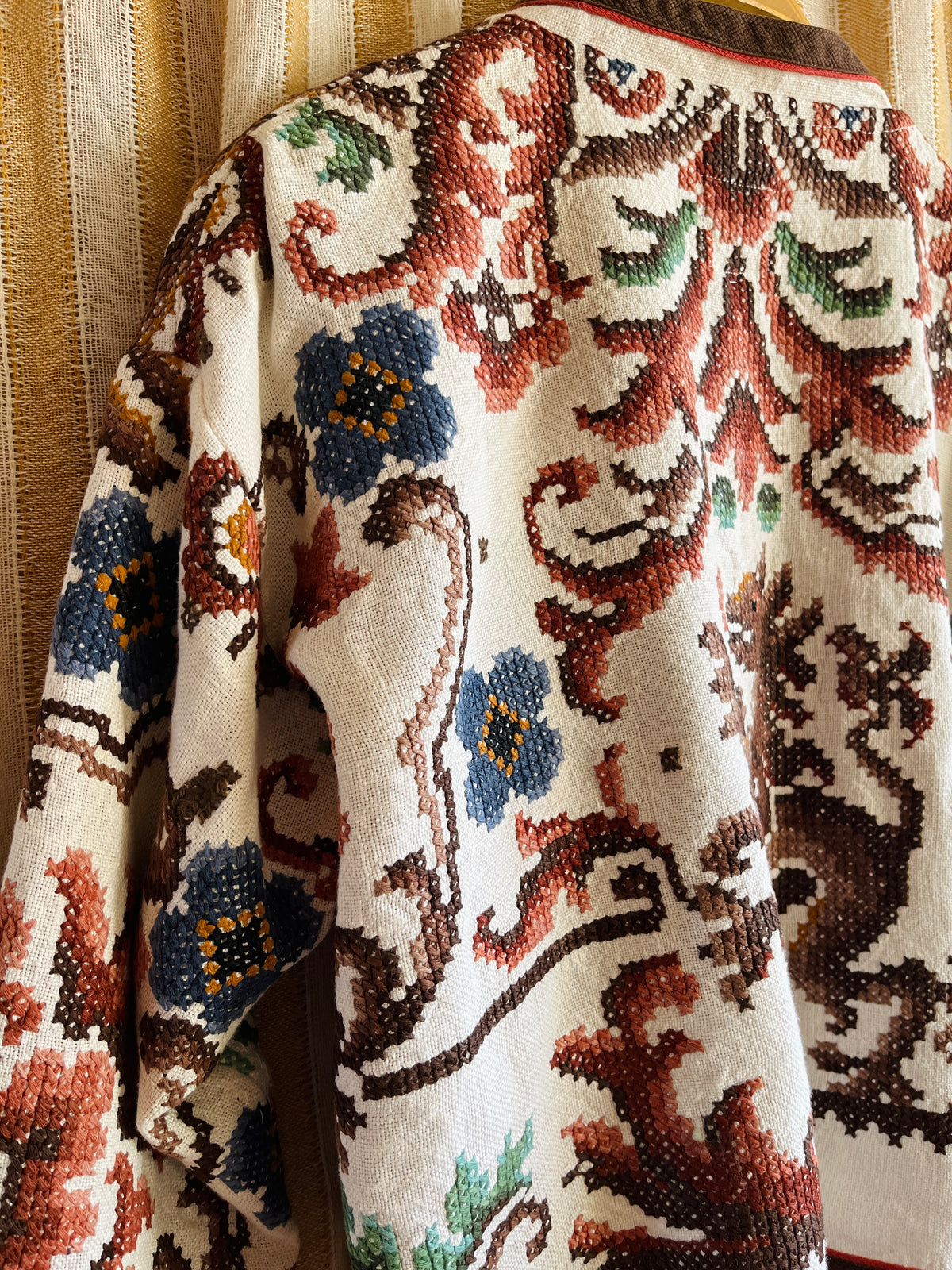 Ancient Wild Dragon Embroidered Bomber Jacket