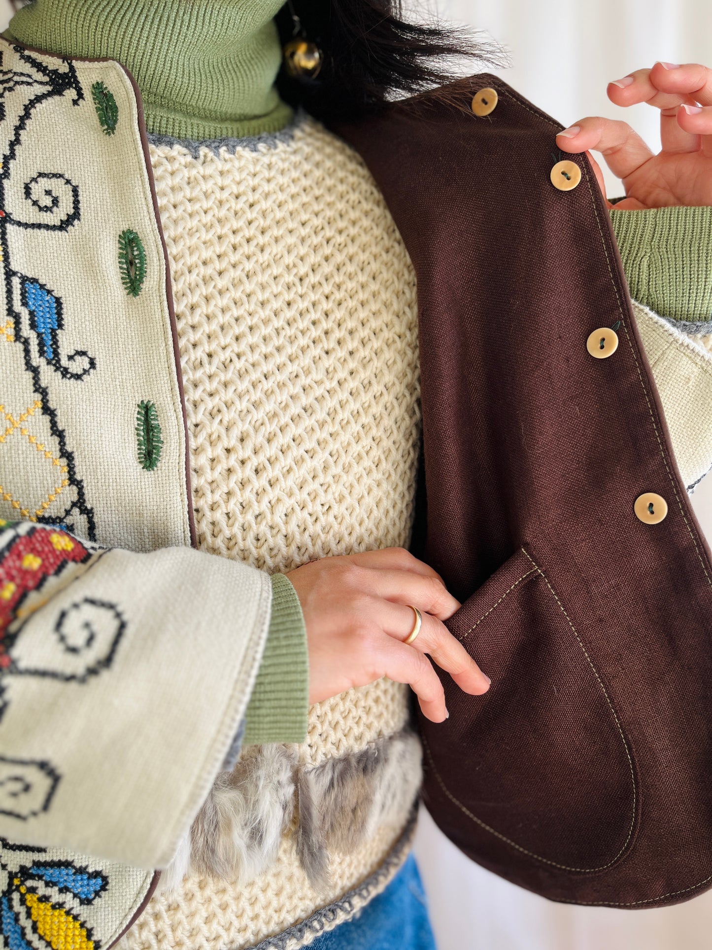 🎴 Embroidered structure jacket