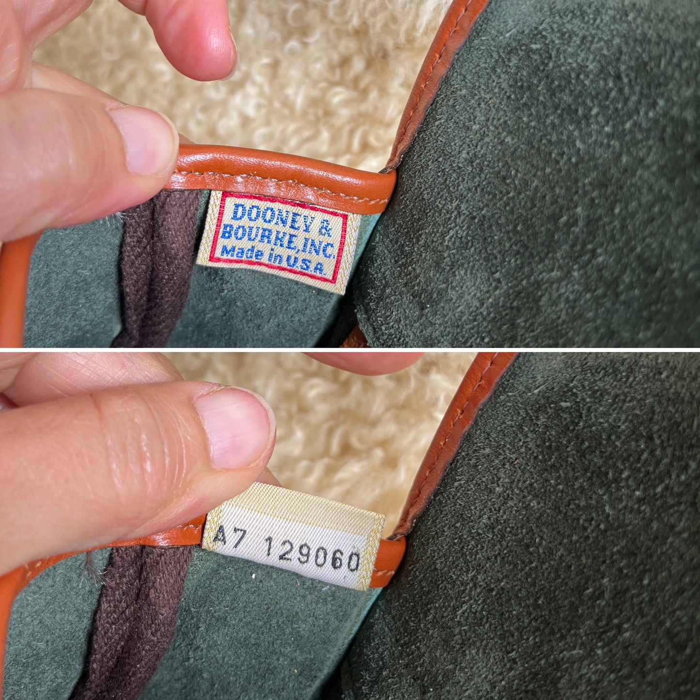 1990s Forest Green British Tan Mini Flap Bag