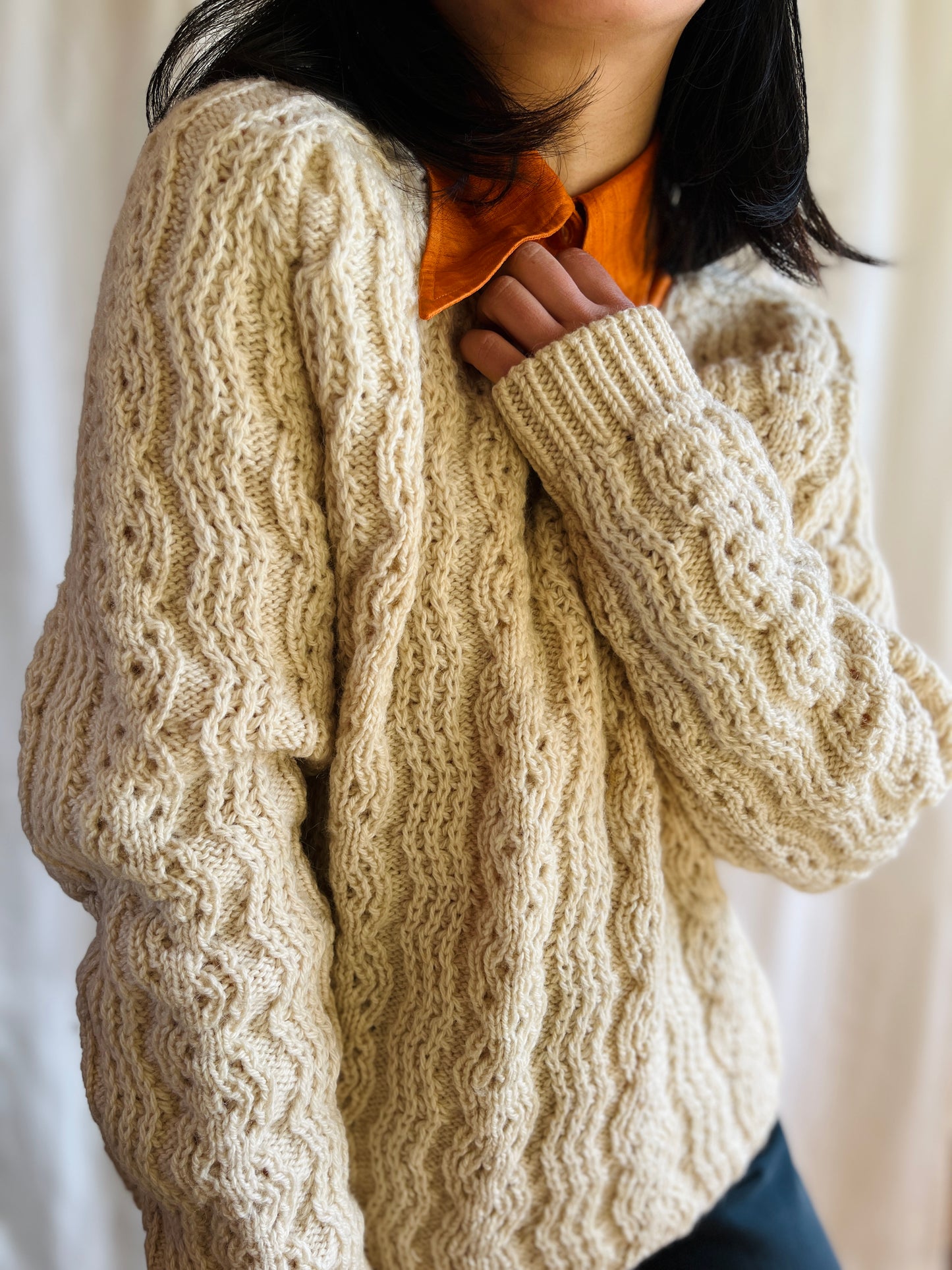 80s handknitted Soft wool Sweater