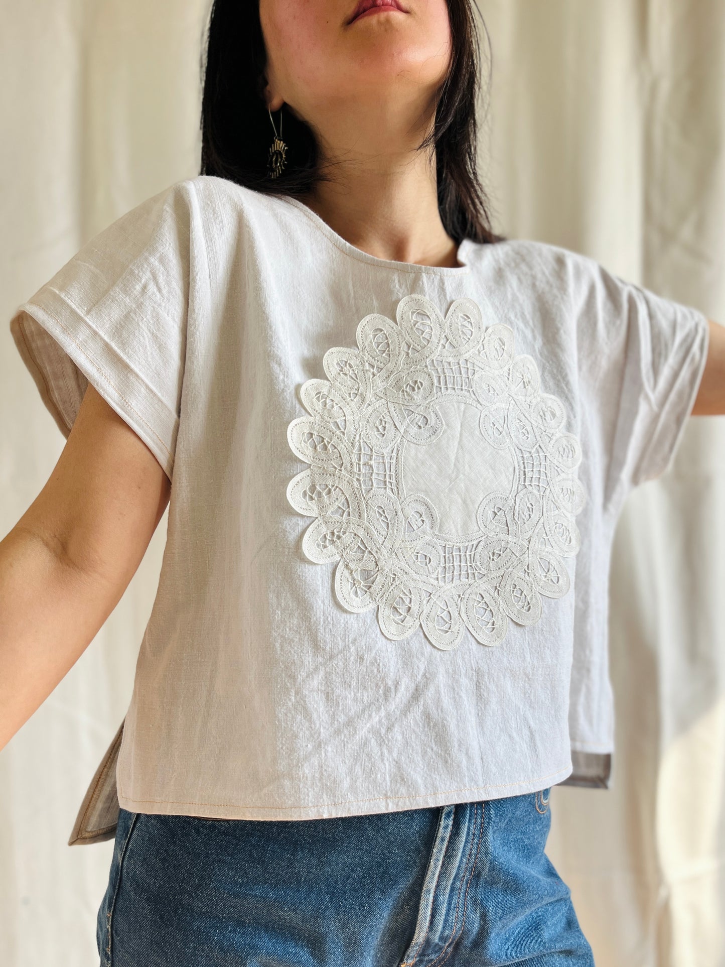 Repurposed Mixed Media Top Dolly