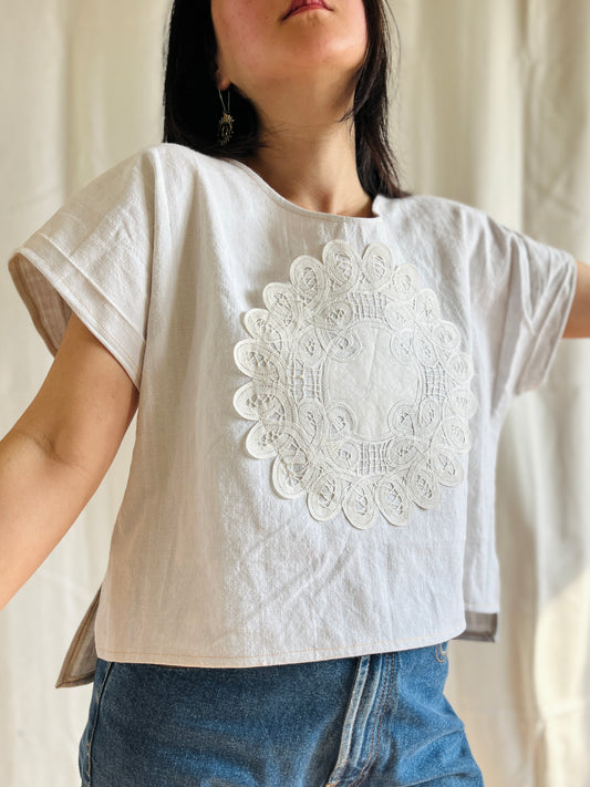 Repurposed Mixed Media Top Dolly