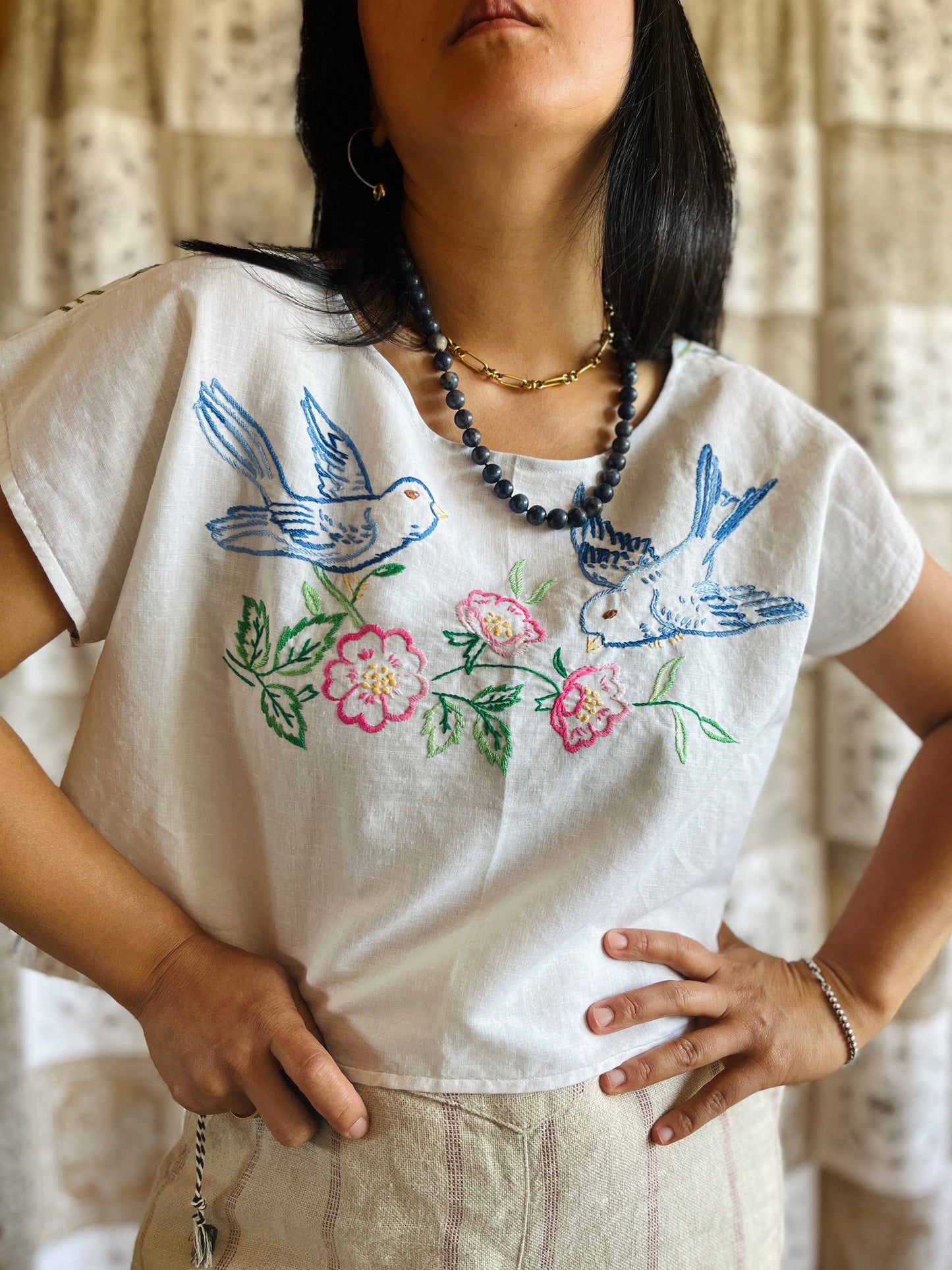 Blue birds tee