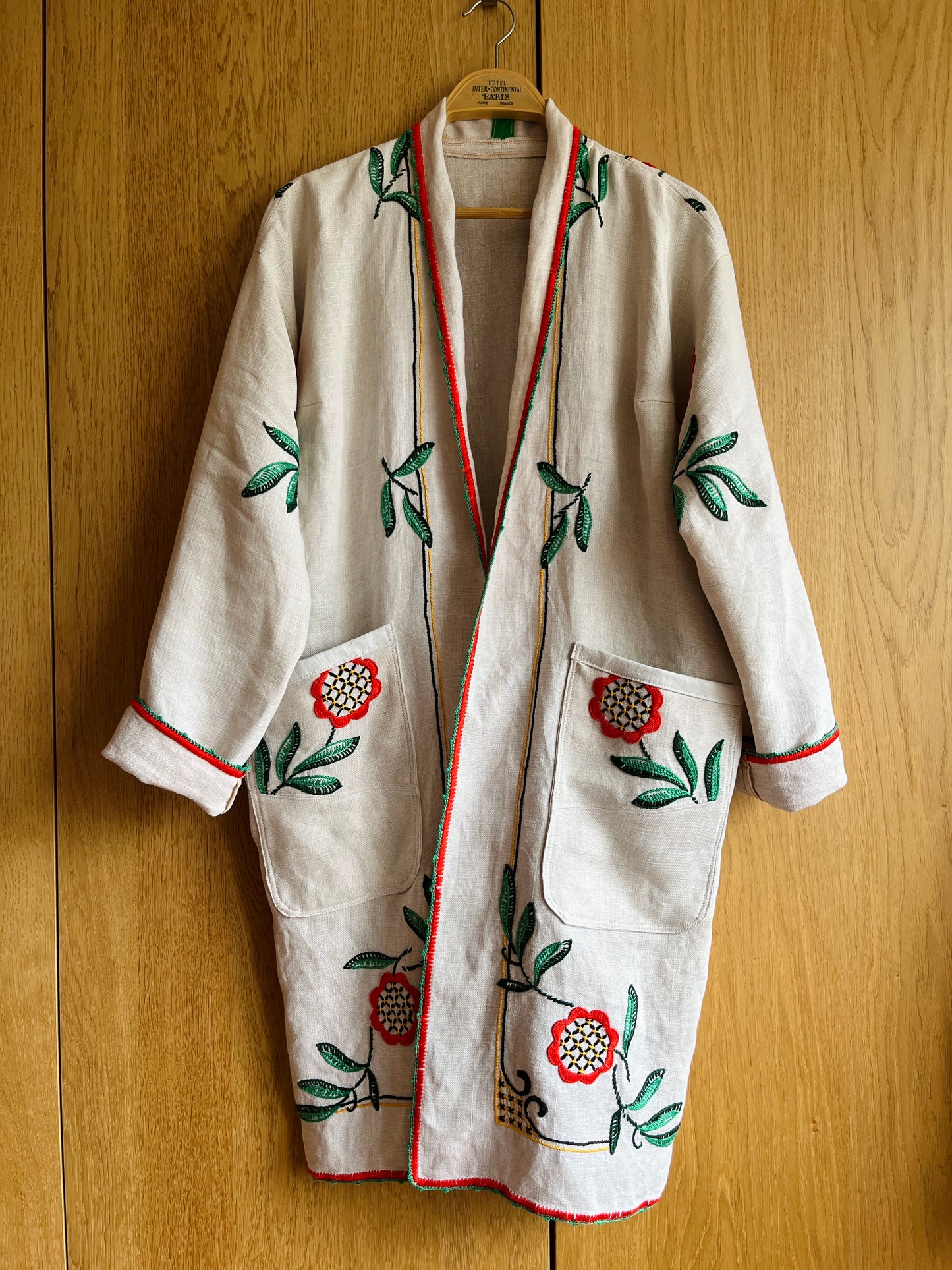 Linen long kimono