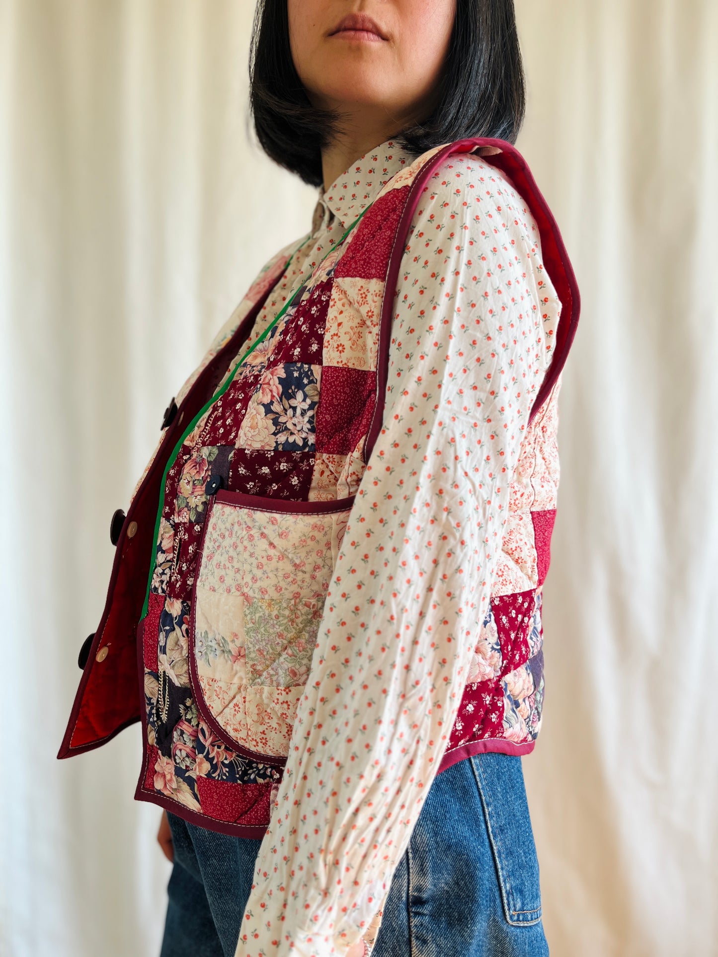 👒 Vintage Hand quilt vest