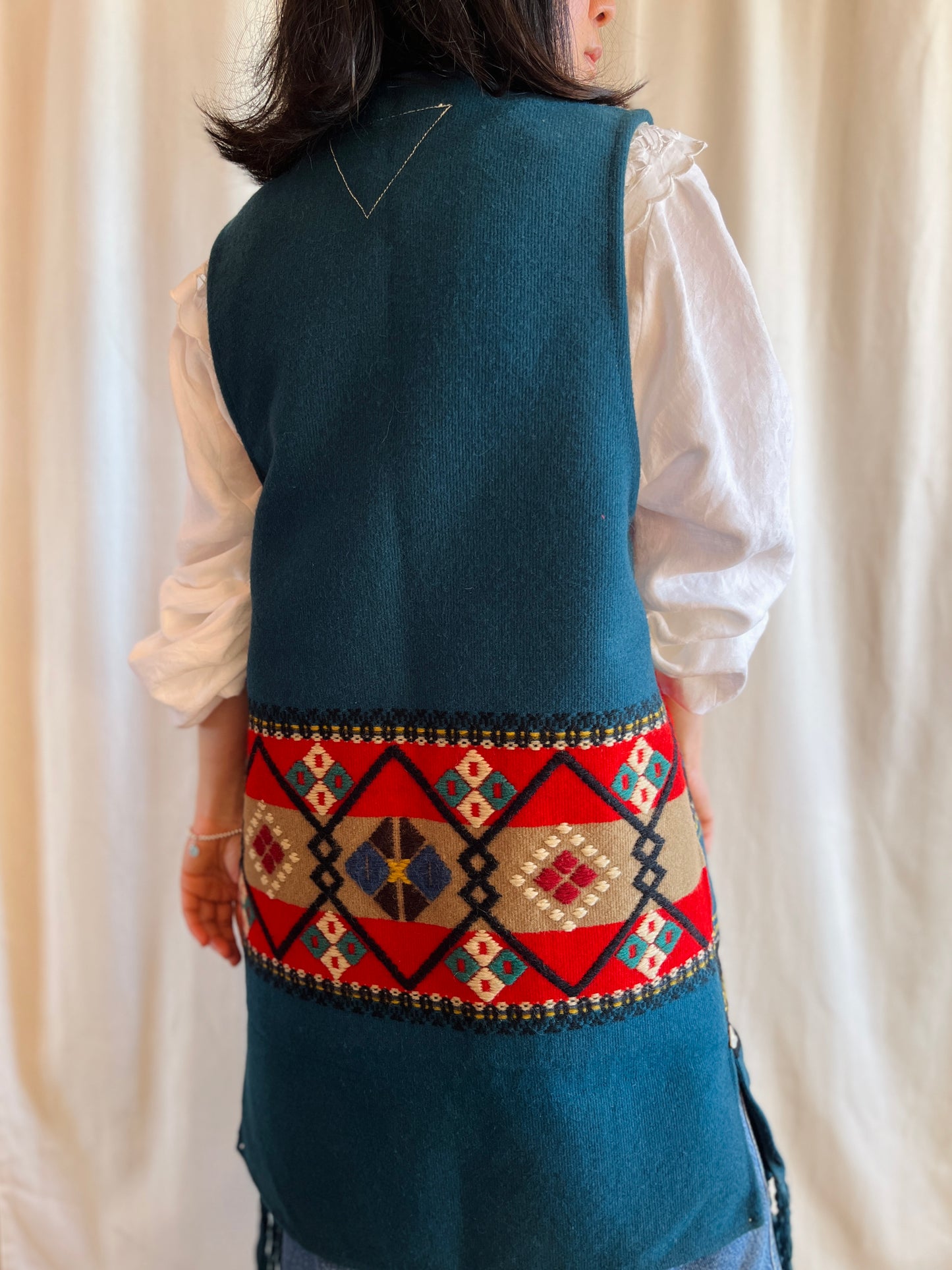 Scandinavian Wool Art turns Long Vest