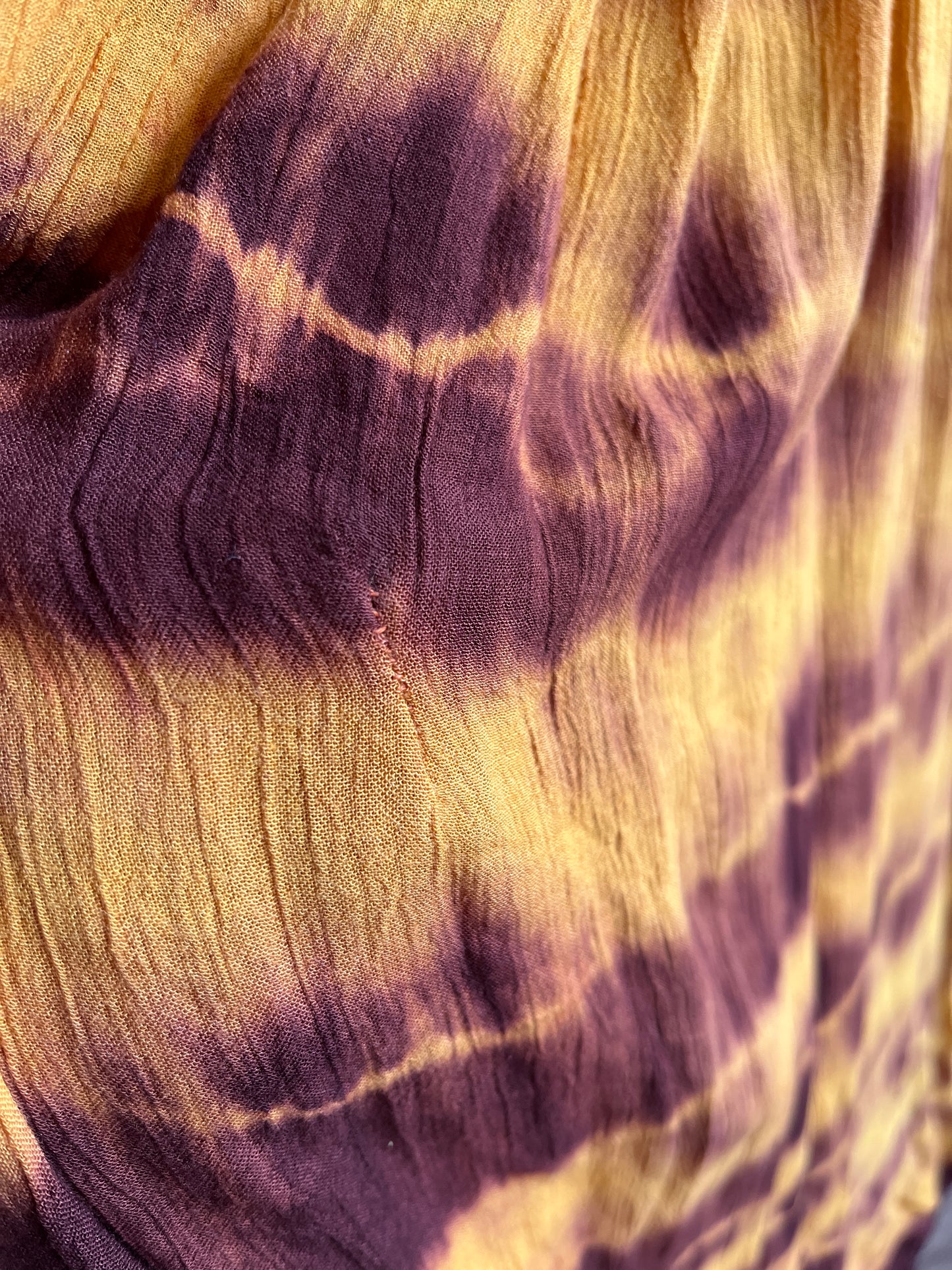 Vintage 1970s handmade Tie-dye Muslim Dress
