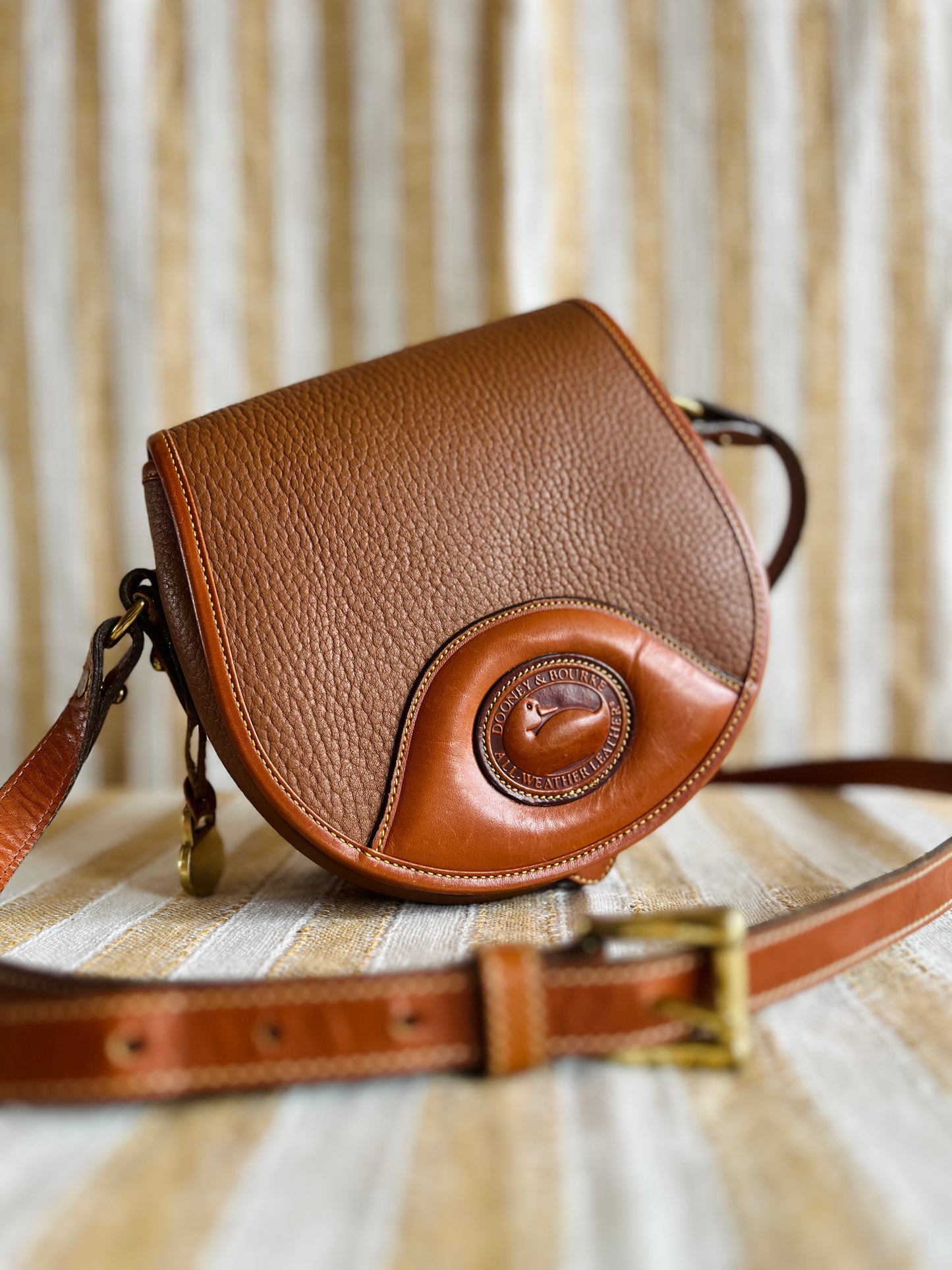 MINT All British Tan Flap Bag
