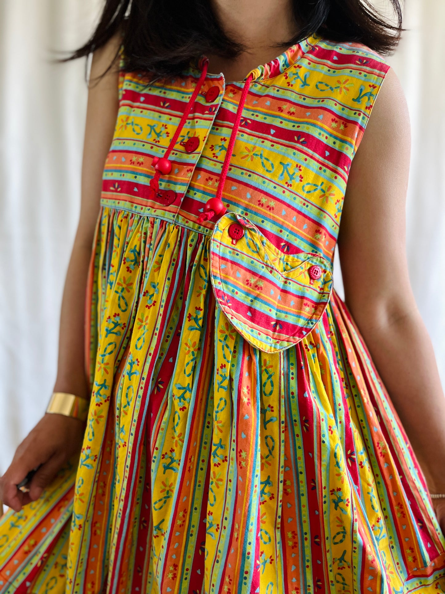 Vintage handmade sweetheart mini dress