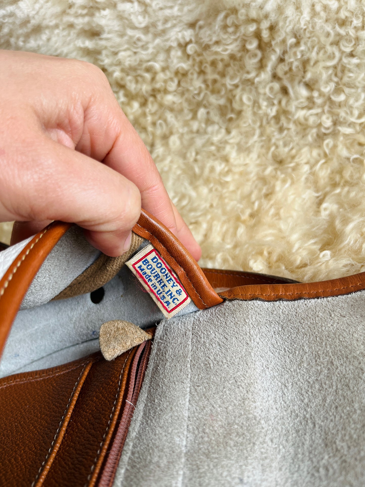 Cream / British Tan R51 Marble Crossbody Bag