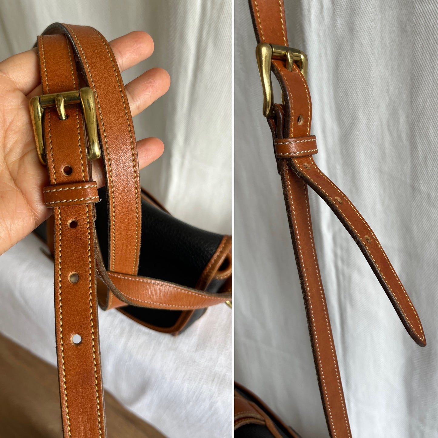 Black /British Tan R54 Large Equestrian Crossbody