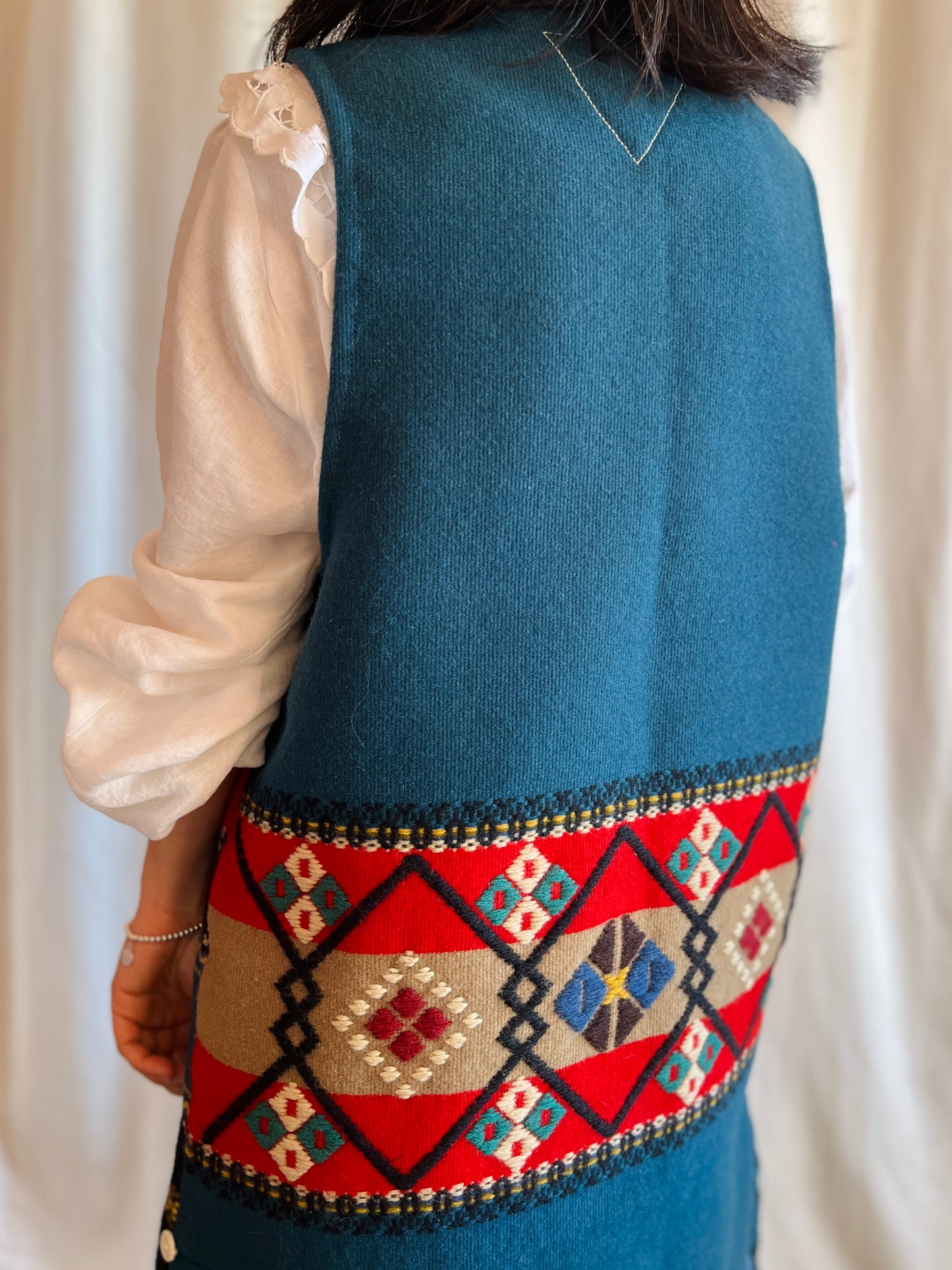 Scandinavian Wool Art turns Long Vest
