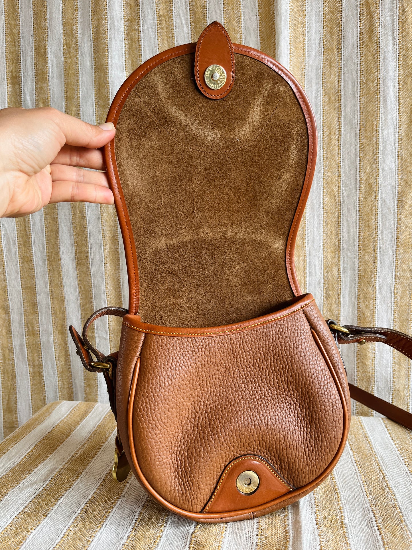 MINT All British Tan Flap Bag