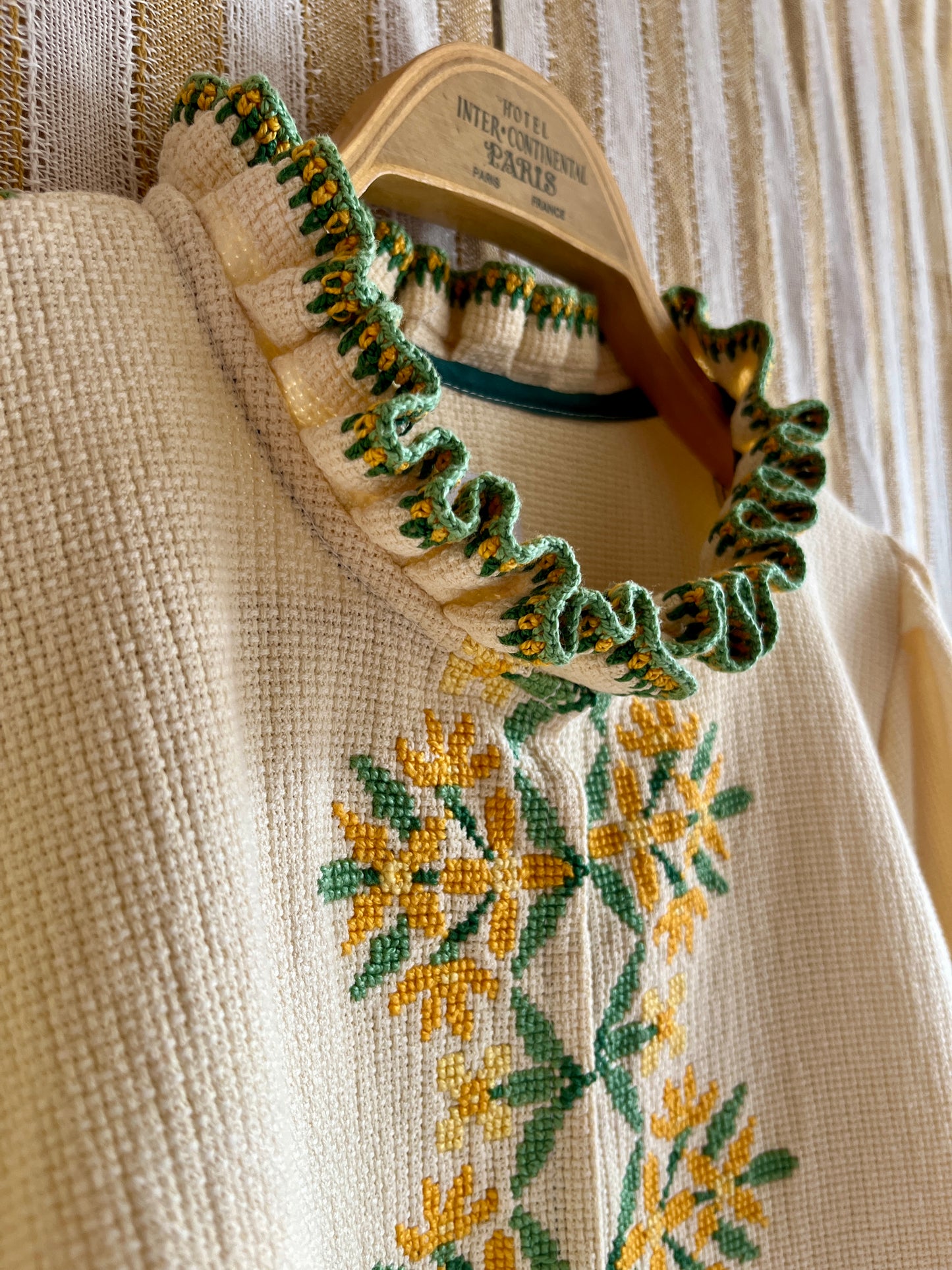 Waffle Cotton Spring Jacket with Matching Belt