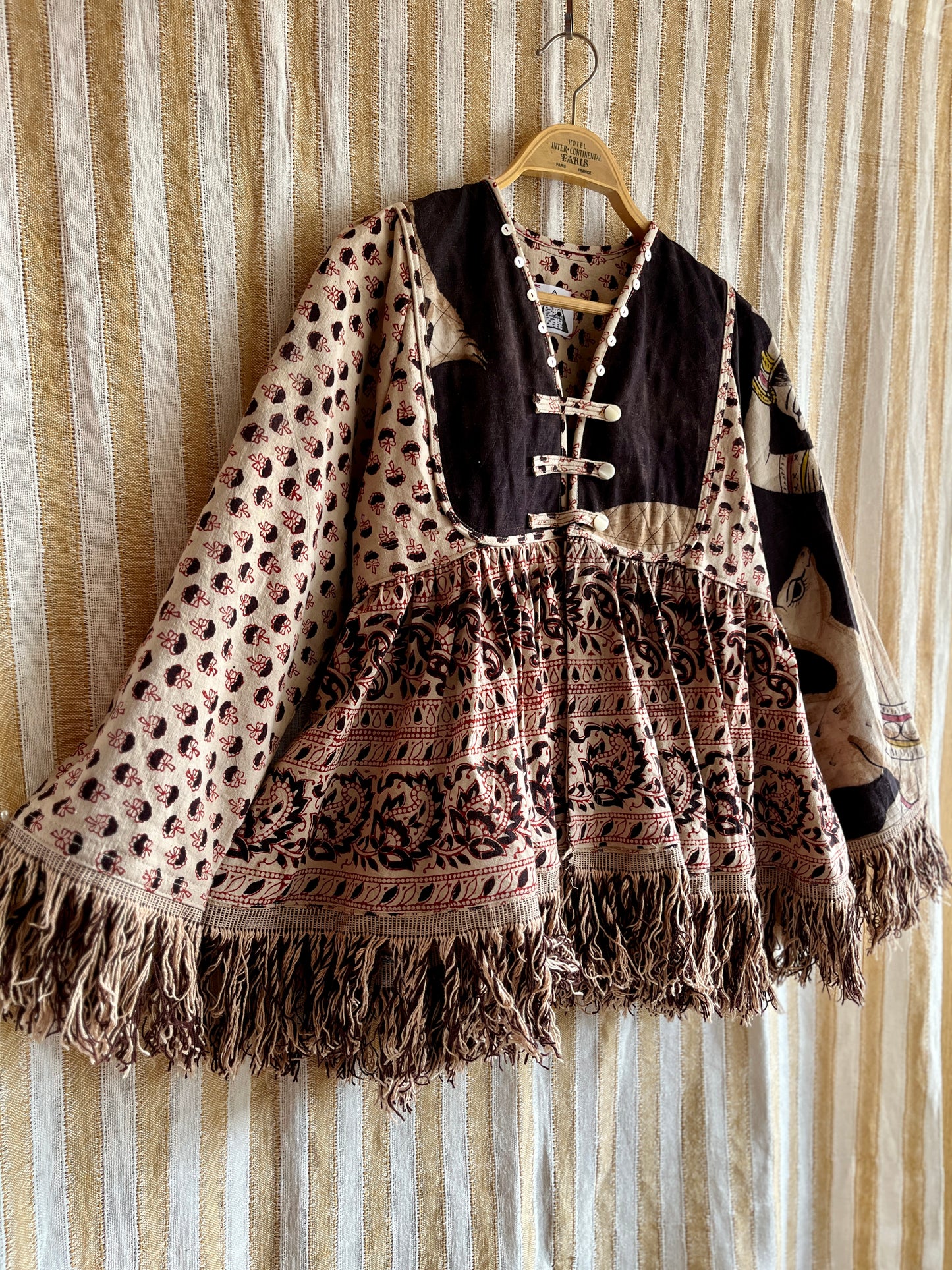 Goddess Jacket / Blouse made from vintage Indian Print