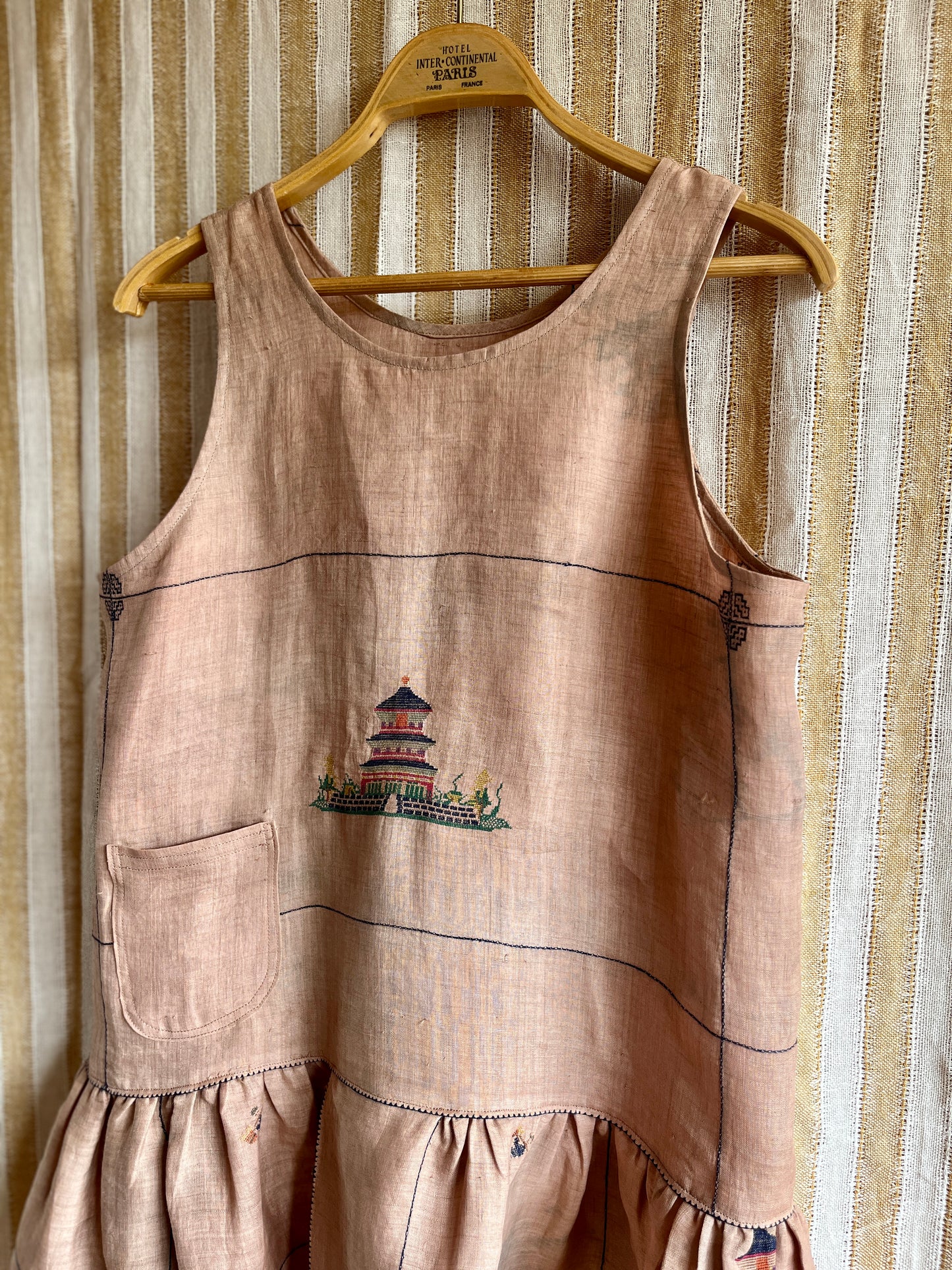 Passion Dyes - Rice linen sun dress