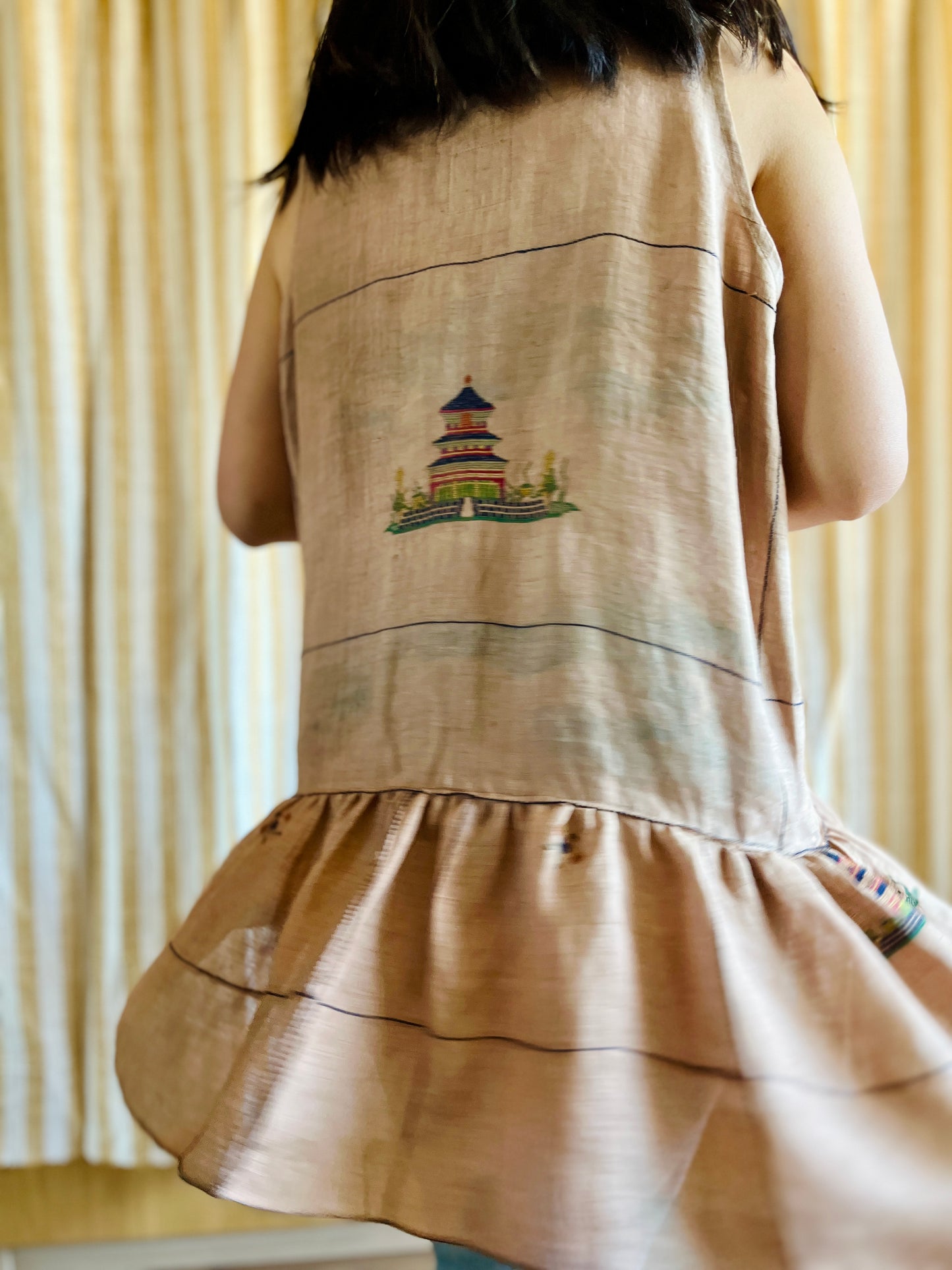 Passion Dyes - Rice linen sun dress