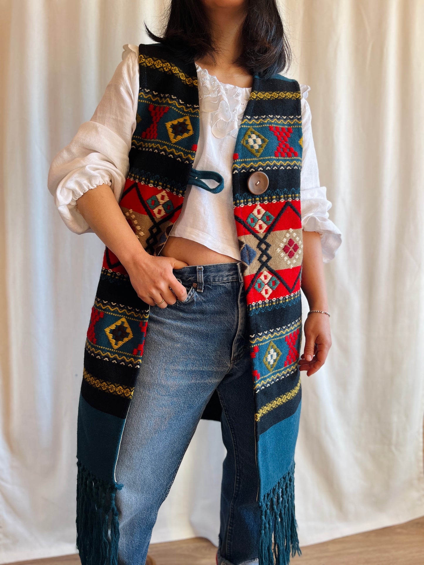 Scandinavian Wool Art turns Long Vest