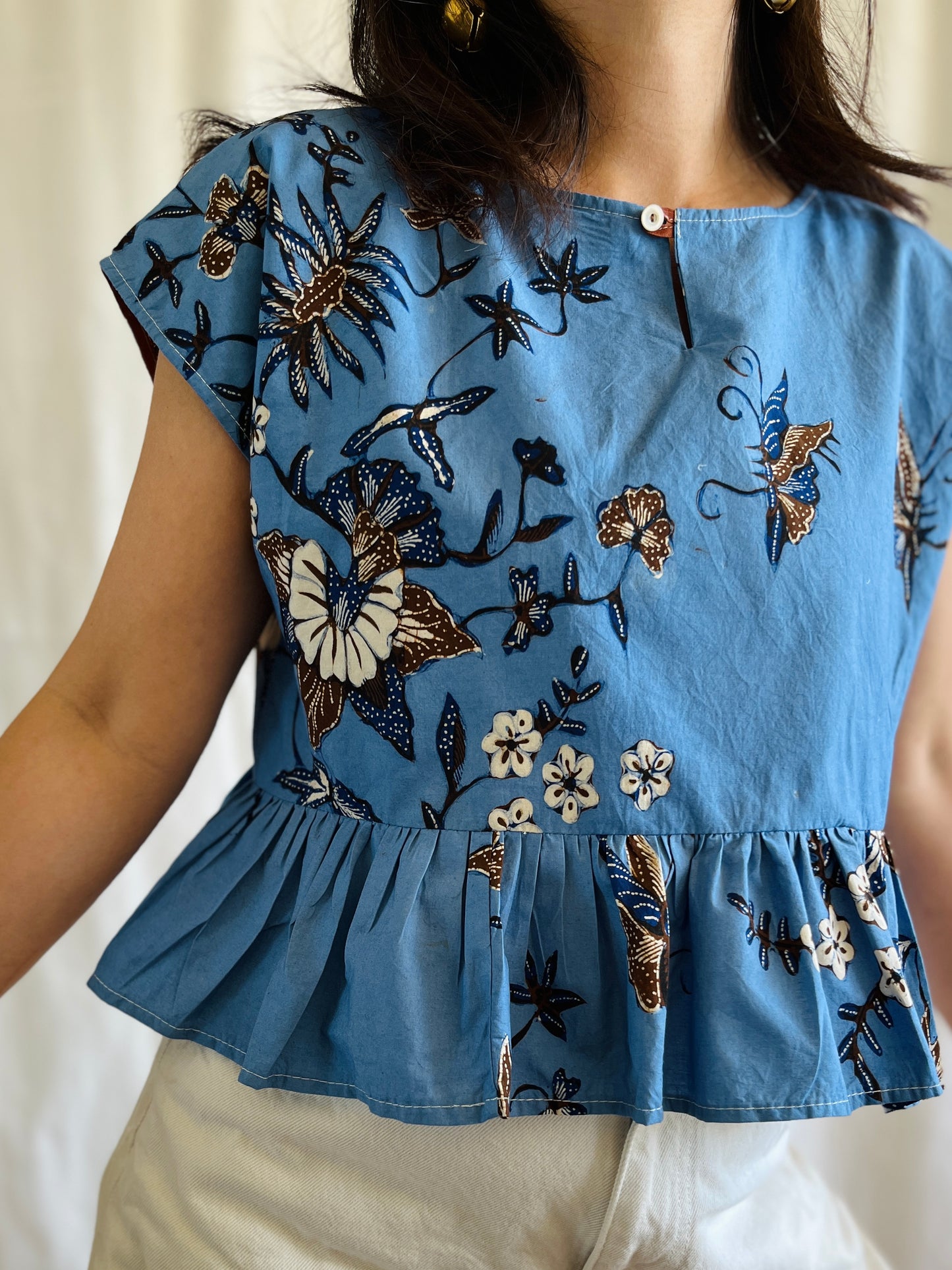 ✨ Vintage Batik Dolly Top