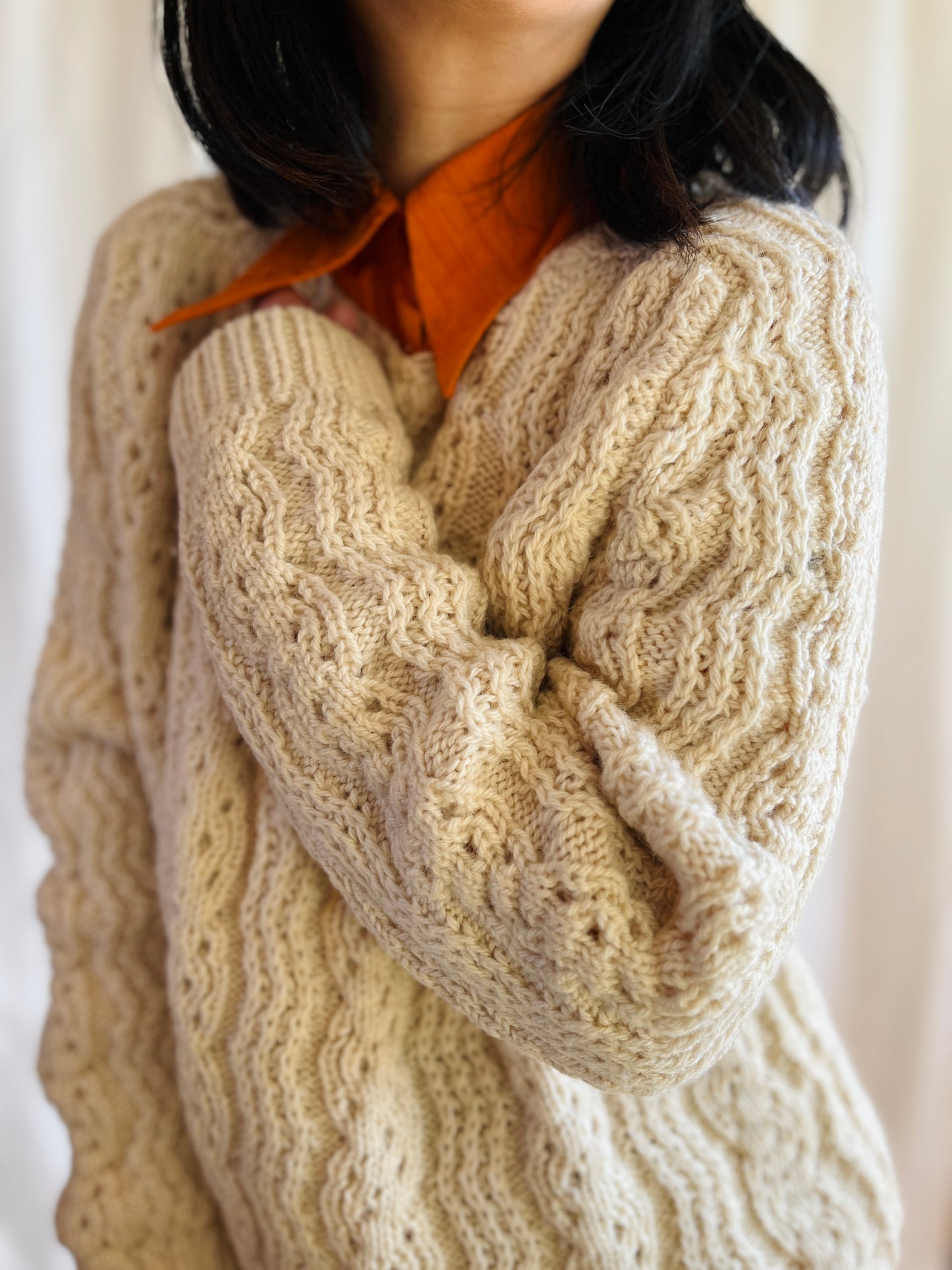 80s handknitted Soft wool Sweater