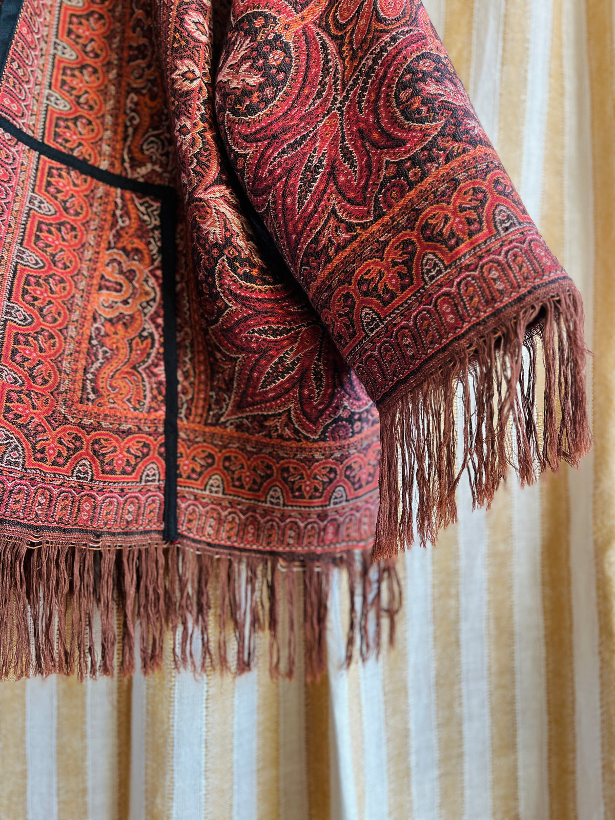 Antique Worteldoek Wool Kimono Jacket