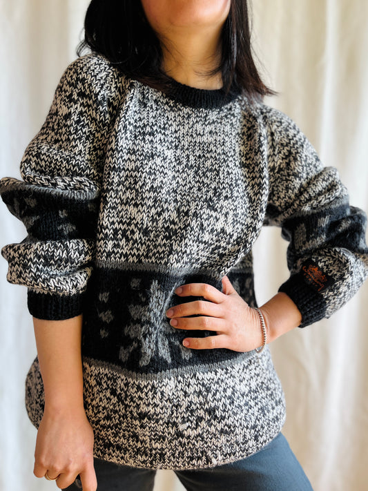 Swiss made Weinberg Zürich hand knitted boyfriend jumper