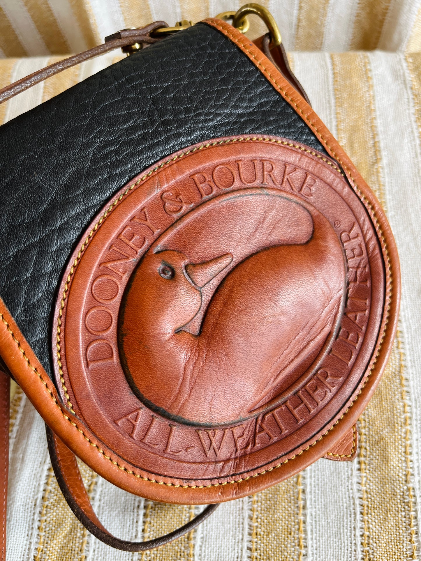 Black and British Tan BIG DUCK Crossbody