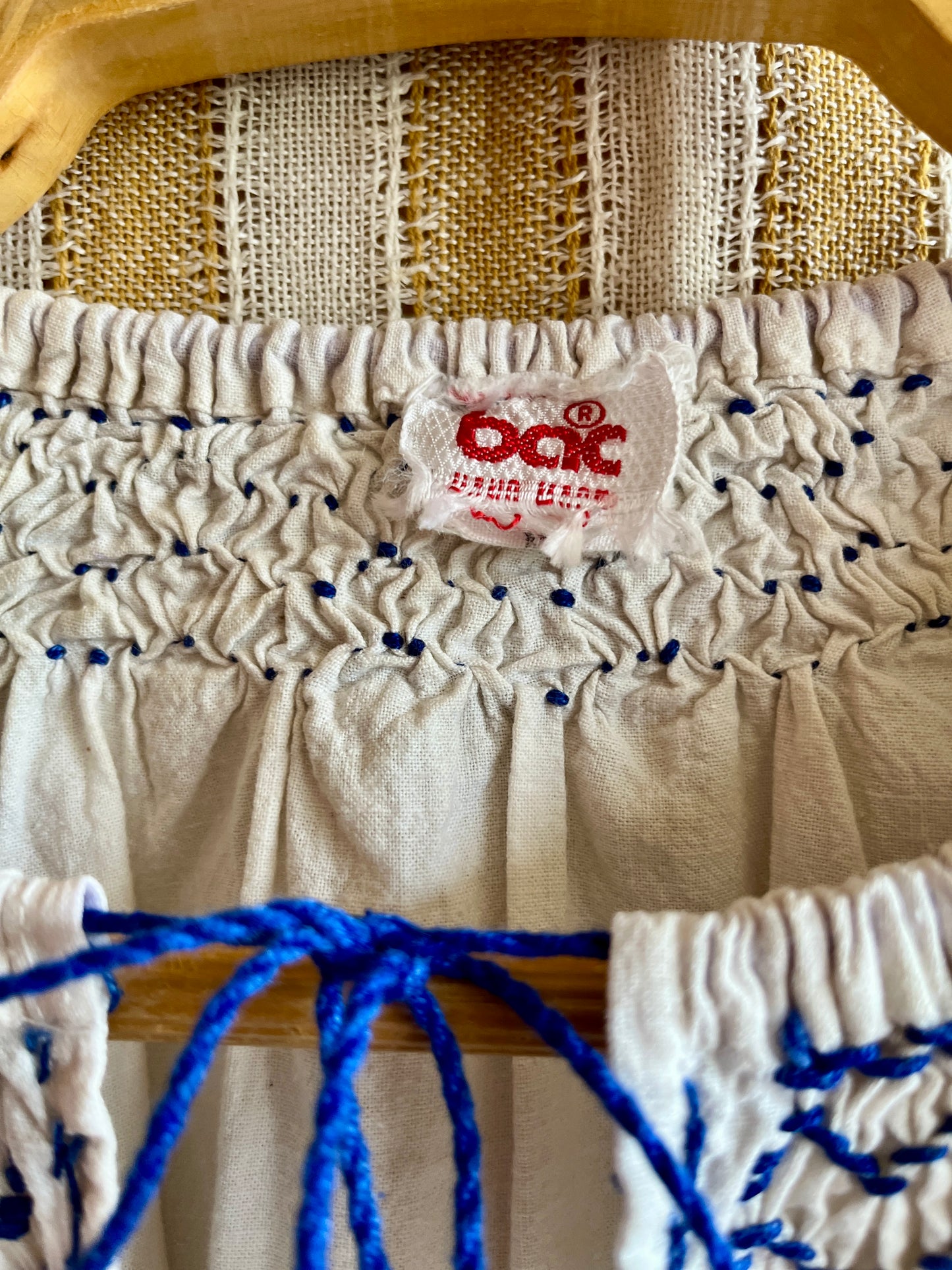 70s Vintage Romanian Folk Hand embroidered Blouse