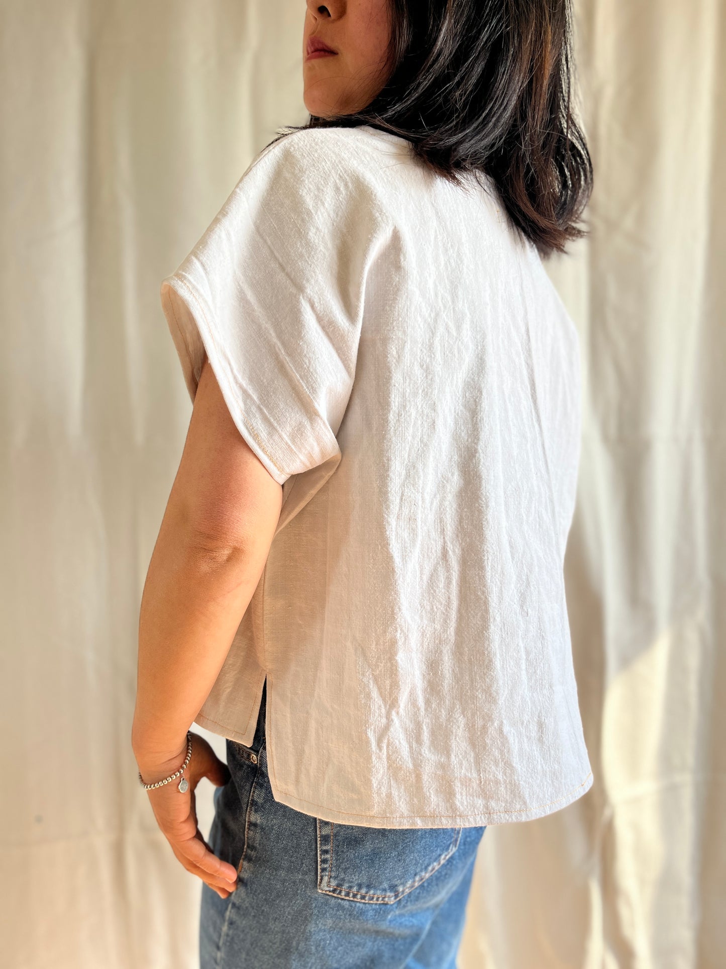 Repurposed Mixed Media Top Dolly