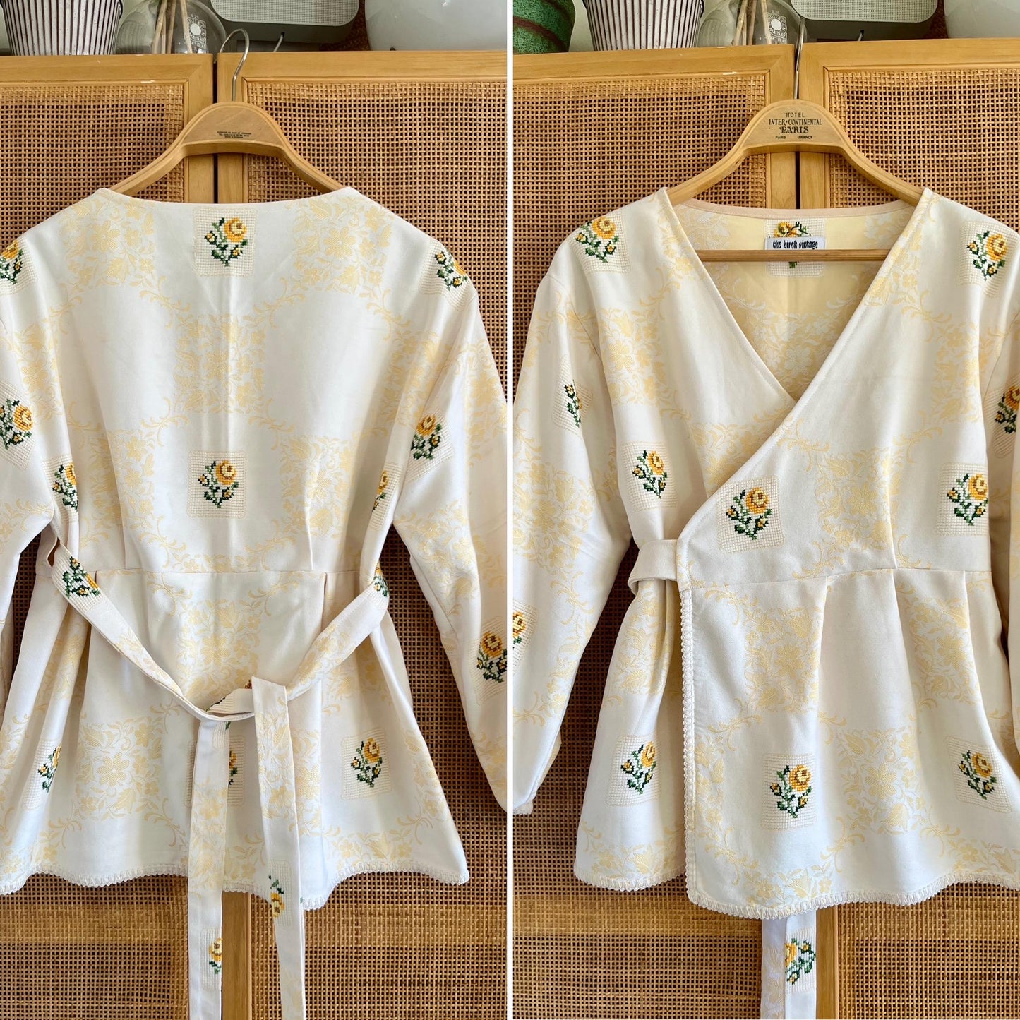 Tiny Flowers Kimono with ties