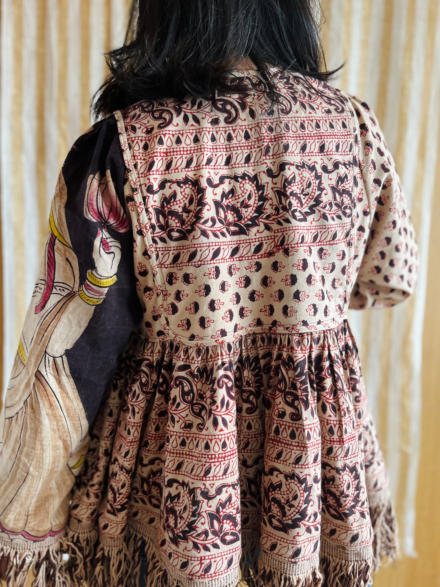 Goddess Jacket / Blouse made from vintage Indian Print