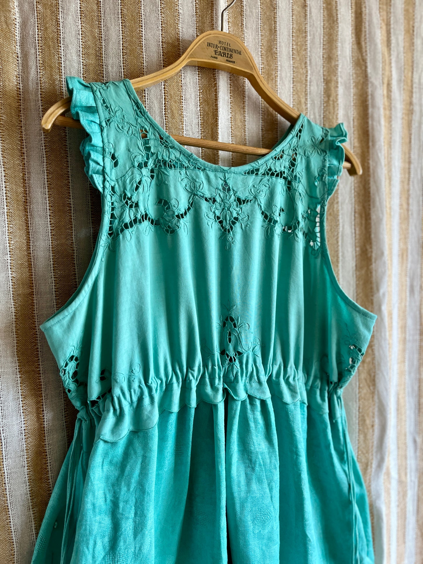 Passion Dyes - Turquoise cut work dress