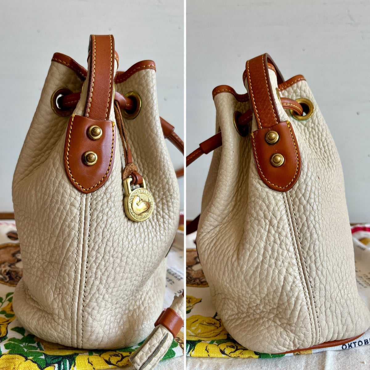 Vintage Dooney & Bourke R134 Mini Drawstring Shoulder-Crossbody Bag