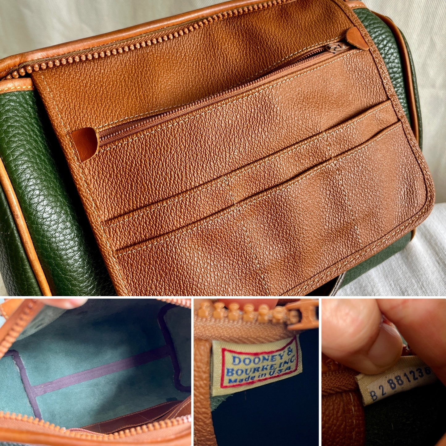 Fir Green/British Tan R28 Top Handle Speedy Doctor's Bag Satchel